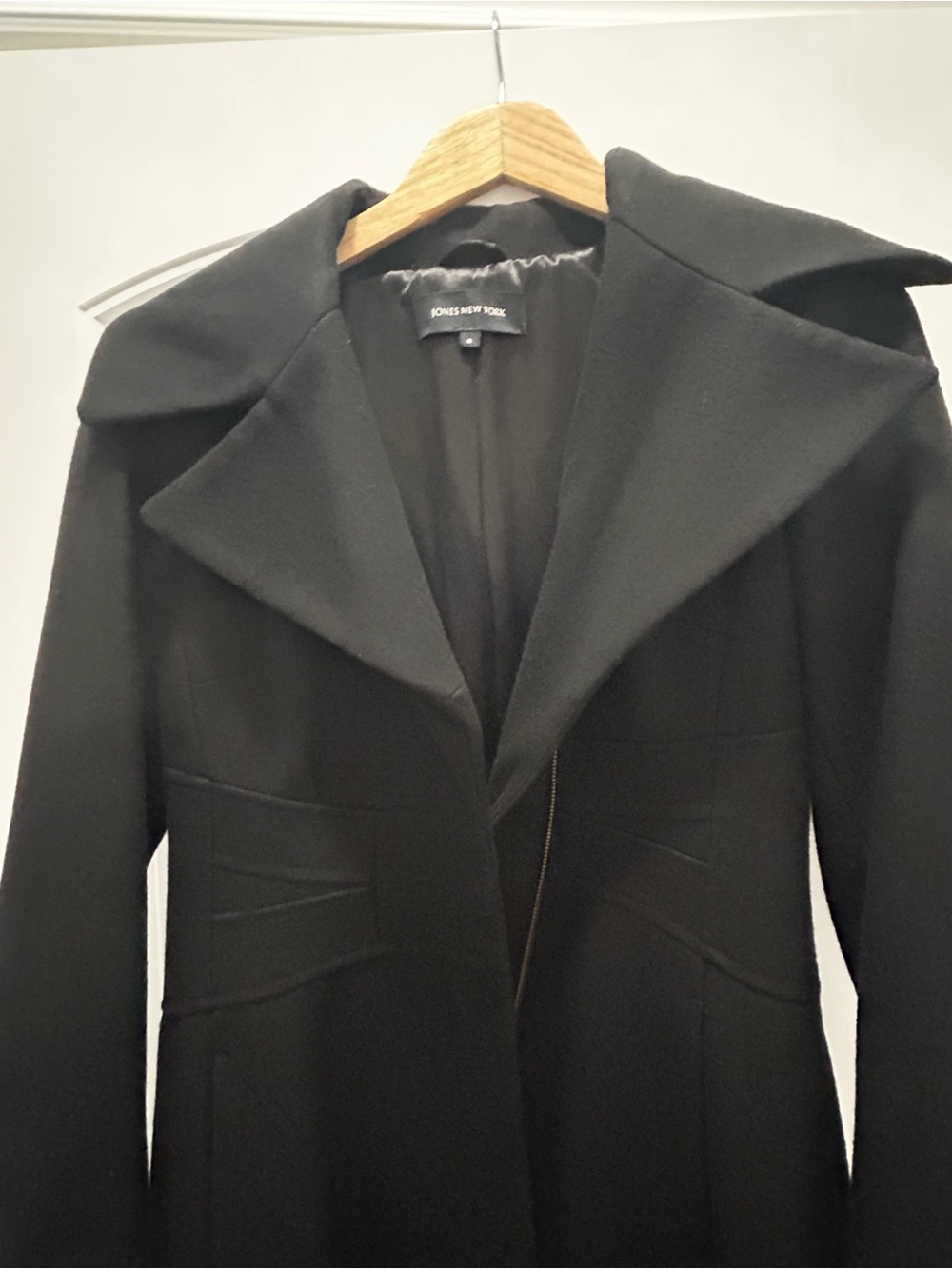 Black Women's Long Tailored Coat